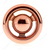 Richelieu Eclectic Aluminum Knob - 2209 - Polished Copper - 36 mm