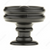 Richelieu Modern Metal Knob - 8725 - Matte Black - 35 mm
