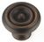 Richelieu Traditional Brass Knob - 1430 - Brushed Oil-Rubbed Bronze - 32 mm