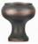 Richelieu Traditional Metal Knob - 5120 - Brushed Oil-Rubbed Bronze - 30 mm