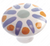 Ceramic Knob - 037 - Blue Flower