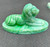 Oscar the Lion Paperweight - Emerald Swirl