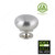 Modern Antibacterial Brass Knob - 932 - Brushed Nickel