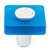 Eclectic Plastic Knob -1225 - Frosted Blue