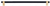 Richelieu Modern Metal Pull - 8715 - Brushed Brass, Black - 320 mm
