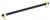 Richelieu Modern Metal Pull - 8715 - Brushed Brass, Black - 320 mm