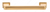 Richelieu Transitional Metal Pull - 8695 - Brushed Aurum Gold - 96 mm