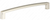 Richelieu Modern Metal Pull - 8189 - Brushed Nickel - 192 mm