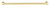 Richelieu Eclectic Aluminum Pull - 2209 - Satin Brass - 320 mm