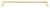 Richelieu Eclectic Aluminum Pull - 2209 - Satin Brass - 320 mm