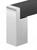 Richelieu Modern Metal and Aluminum Pull - 801 - Matte Black, Chrome - 160 mm