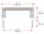 Richelieu Modern Metal and Aluminum Pull - 801 - Chrome, Brushed Nickel - 96 mm