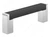 Richelieu Modern Metal and Aluminum Pull - 801 - Matte Black, Chrome - 96 mm