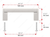 Richelieu Modern Metal and Aluminum Pull - 801 - Brushed Nickel - 96 mm