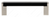Richelieu Modern Metal and Aluminum Pull - 801 - Matte Black, Brushed Nickel - 96 mm
