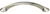 Richelieu Modern Metal Pull - 1088 - Brushed Nickel - 128 mm