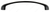 Richelieu Modern Metal Pull - 459 - Matte Black - 96 mm