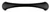 Richelieu Modern Metal Pull - 459 - Matte Black - 96 mm