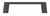 Richelieu Modern Metal Pull - 107 - Matte Black - 3 in