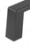 Richelieu Modern Metal Pull - 107 - Matte Black - 3 in