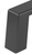 Richelieu Modern Metal Pull - 107 - Matte Black - 8 in