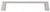 Richelieu Modern Metal Pull - 107 - Brushed Nickel - 4 in