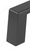 Richelieu Modern Metal Pull - 107 - Matte Black - 4 in