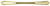 Richelieu Modern Metal Pull - 3511 - Brass - 96 mm