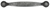 Richelieu Traditional Metal Pull - 2889 - Natural Iron - 96 mm