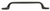 Richelieu Traditional Metal Pull - 2377 - Matte Black - 128 mm