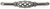 Richelieu Traditional Metal Pull - 7671 - Natural Iron - 160 mm