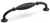 Richelieu Traditional Metal Pull - 8071 - Matte Black - 128 mm