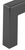 Richelieu Modern Metal Pull - 873 - Matte Black - 160 mm