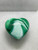 Small Heart Box Green Slag
