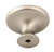 Black Petal Design Ceramic Knob with Satin Nickel Base