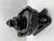 Santa on Sleigh Candy Dish Black Glass