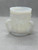 Three Swan Toothpick Holder Milk White Glass