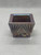 Square Salt Dip Purple Iridescent Glass
