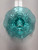 L.E. Smith Glass Aquamarine Scroll Bowl in Original Box