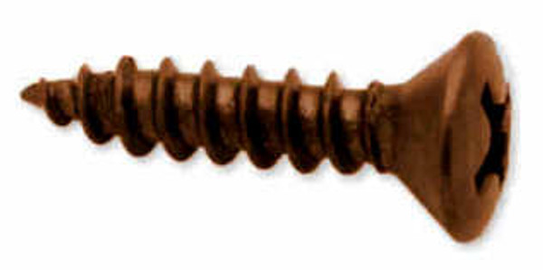 antique copper screws