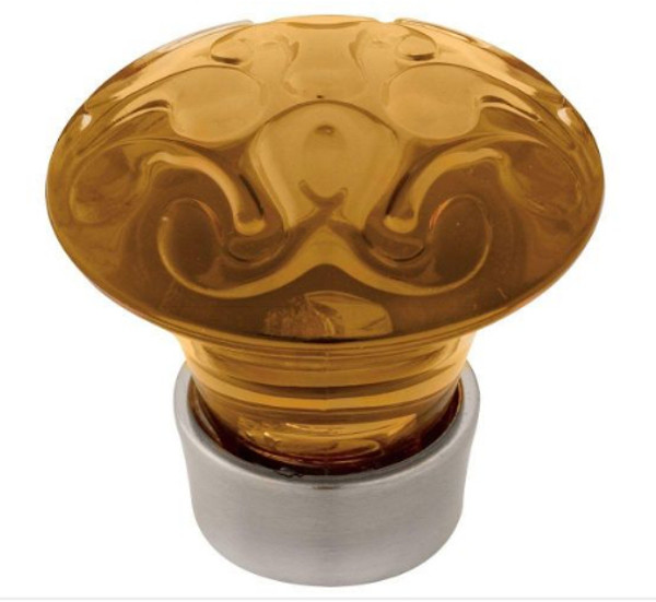 Amber Acrylic Knob with Satin Nickel Base
LQ-P31219C-AMB-C