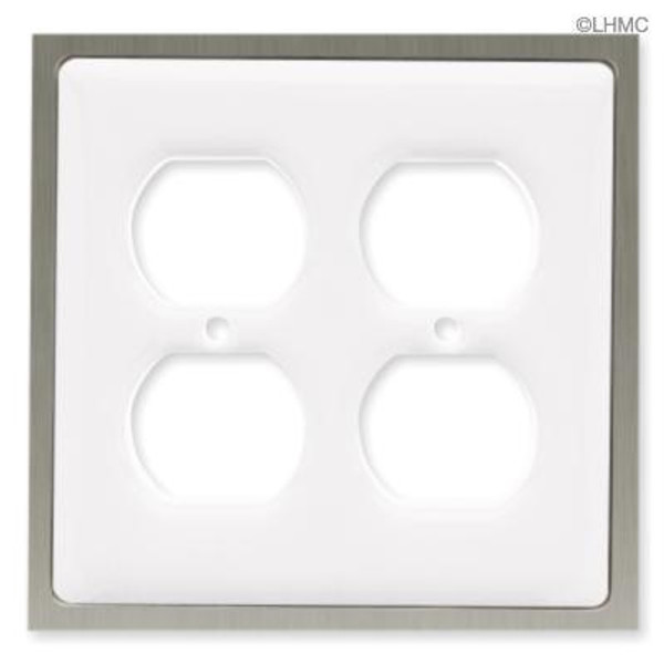 White Ceramic with Chrome Wall Plate
LQ-69649