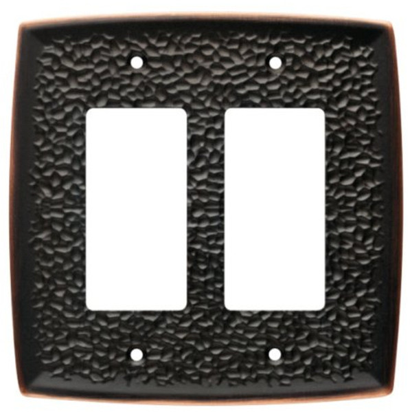 Venetian Bronze with Copper Highlights Hammered Wall Plate
L-144030