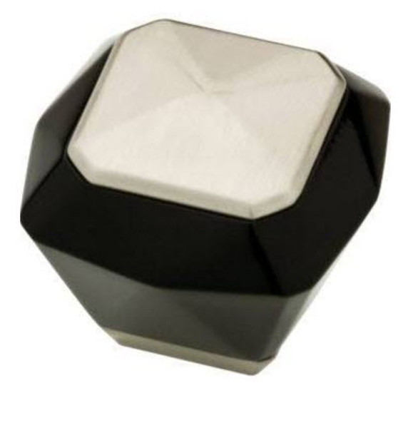 Black Acrylic Knob with Brushed Stainless Steel
LQ-P30236-BLS-C