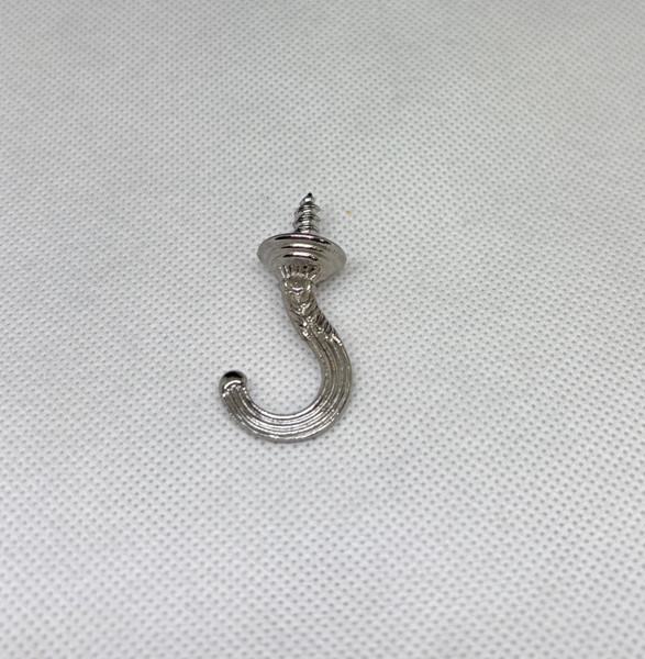 Fancy Cup or Key Hook  1-3/4" Chrome