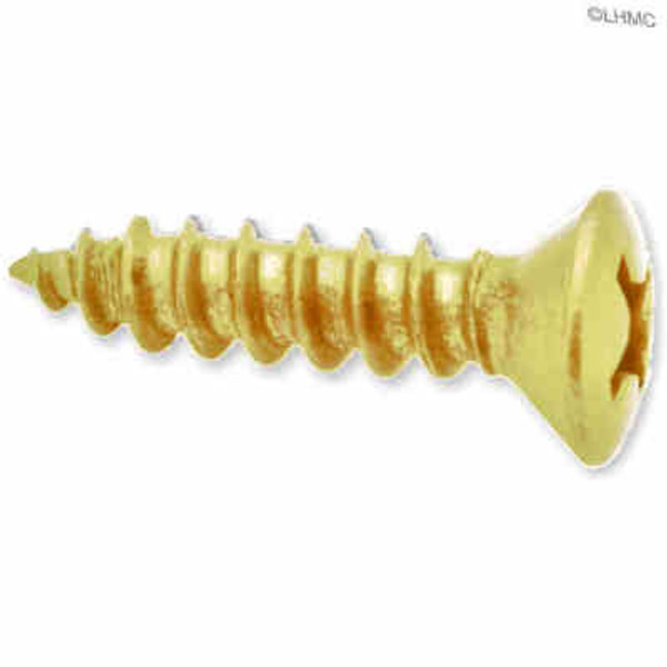 brass oval head screw