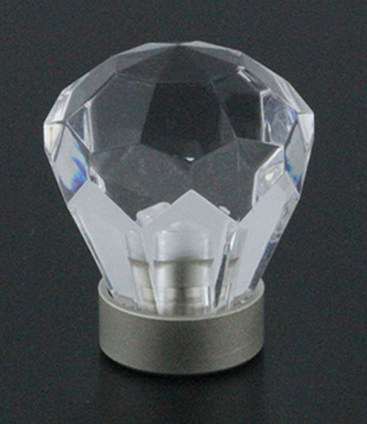 Diamond Cut Acrylic Knob with Satin Nickel Base
DL-CK-1007-27SN