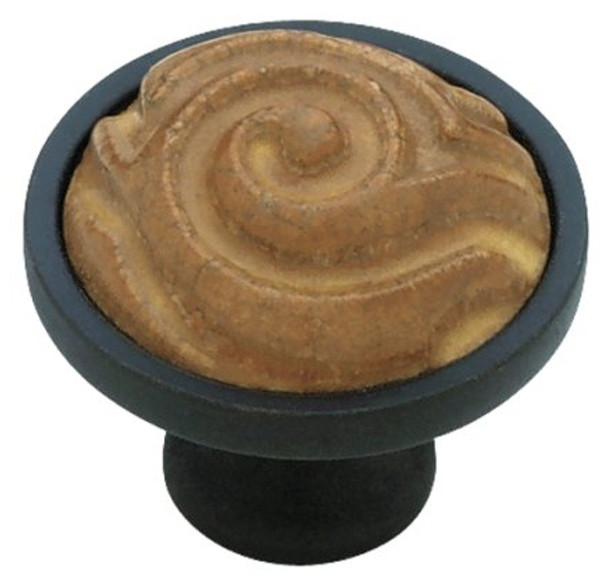 Ocher Ceramic Knob with Flat Black Base
LQ-PBF551Y-OCH-C7