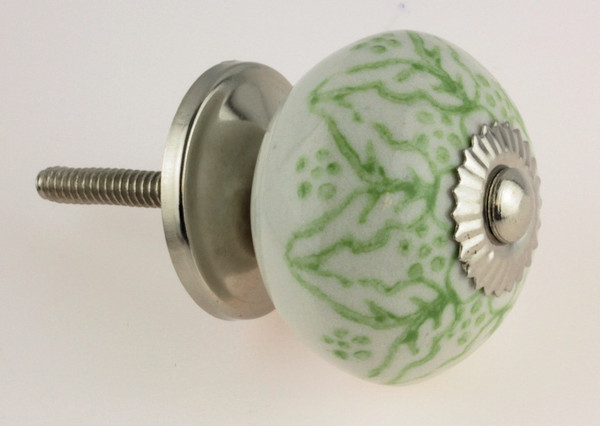 White and Green Ceramic Knob
DL-GRMOR-001