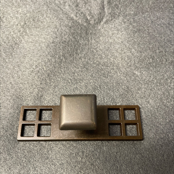 (14-Pack) Oriental Series Knob with Backplate Oil Rubbed Bronze 3-3/4" x 1"